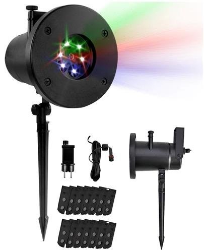 LED outdoor projector / 12 slides / Christmas / 6W / 220-240V / 5902802914736 / 19-413