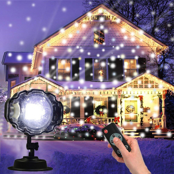 Weatherproof Garden & Indoor Laser Projector / snowfall / IP65 / 7W / white / 4752233010399 / 19-0708