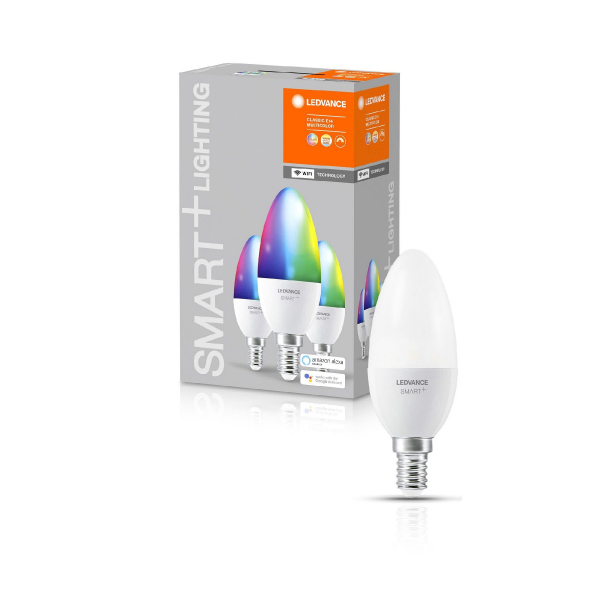LEDVANCE LED лампа  E14 / 5W / RGBW / SMART+ WiFi / 4058075485938 / 20-2626