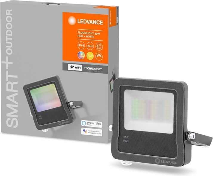 LEDVANCE LED Floodlight 30W / 3000K / 2190lm / RGBW / IP65 / 4058075474642 / 20-8034