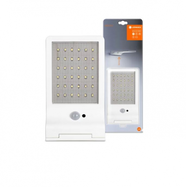 LEDVANCE LED Ārtelpu durvju gaismeklis ar gaismas un kustības sensoru uz saules baterijas DOORLED SOLAR / 3W / 4000K / 320lm / IP44 / 4058075267909