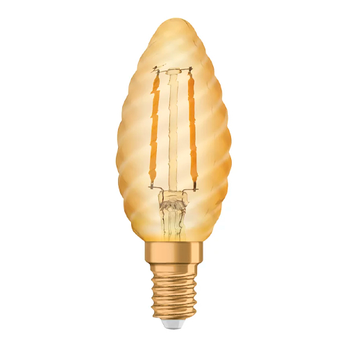 OSRAM LED Filament лампа E14 / 1.5W / 120Lm / 300° / 2400K / WW - теплый белый / VINTAGE 1906 / 4058075293243 / 20-0259
