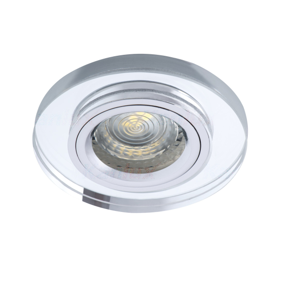 On order! / LED Recessed luminaire MORTA CT-DSO50-SR / excl. Gx5,3/MR16 max 10W / silver / IP20 / Ø90 x 28 mm / mounting Ø 65-70 mm / 5905339194428 / 03-6949