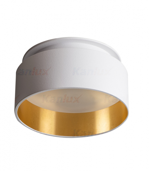 Под заказ! / LED встраиваемый светильник spotlight GOVIK DSO-W/G / excl. Gx5.3/GU10 / max 10W / белый и золотой / 5905339292315 / 03-6942