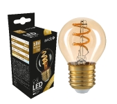 LED spuldze Soft Filament Mini Globe E27 / 3W / C45 / 2700K / 180lm / Avide / 5999097926704 / 10-158 ::  E27 Filament