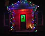 LED Ziemassvētku āra un iekštelpu virtene, lāstekas 5x0.7m / 216 diodes / Multicolor - daudzkrāsaina / 4.3W / IP44 / 8 režīmi / 19-387 / 4752233007085 :: LED virtenes lāstekas iekštelpām un mājas fasādei