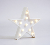 LED Ziemassvētku gaismeklis - zvaigzne / Ziemassvētku dekors / 2 х АА baterijas / silti balta / 19-433 :: LED Ziemassvētku dekors