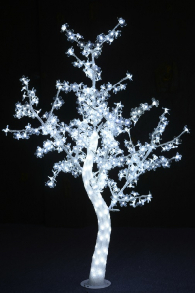 LED Ziemassvētku dekors / 3D Koks / SAKURA / 180cm / CW - auksti balts + ZIBSPULDZES EFEKTS / 29.37W / 19-555