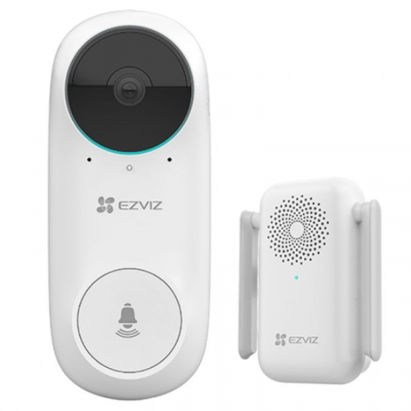 Wireless doorbell EZVIZ DB2C / WiFi / 6m / 110-240V / 100°/160° / 65 dB / 5200 mAh / 6941545603216 / 12-000