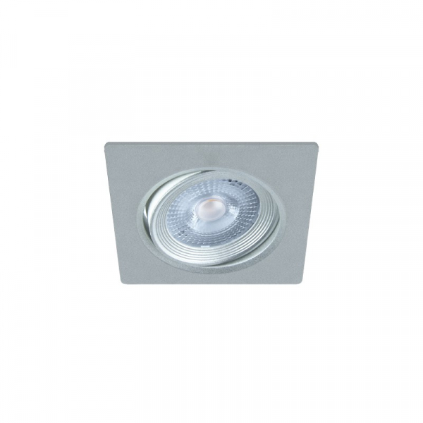 Под заказ! / MONI LED D встраиваемый SMD квадратный светильник / серебристый / 5w  / 3000k  / 400lm  / 5901477332289