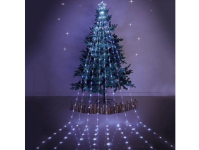LED Ziemassvētku iekštelpu un ārtelpu virtene ar zvaigzni egles dekorēšanai / 2.1m / 3.6W / IP44 / CW - auskti balts / 212 LED diodi / 2000509534851 / 19-616 :: LED Ziemassvētku virtenes