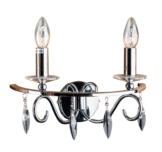 SUPER SALE -50% / Wall lamp / sconce / metal / candles / 2x (halogen bulbs MAX 60W / E14) / 1Z012A200 / 2000002005841 / 06-2416
