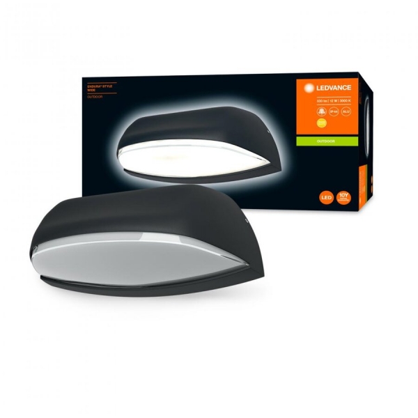 LEDVANCE LED Outdoor facade luminaire ENDURA STYLE WIDE / 12W / 3000K / 530lm / IP44 / 4058075214019