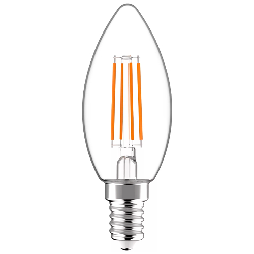 LED Filament spuldze E14 / 6.5W / 2700K / WW - silti balta / 806lm / 360° / 5999097951720 / 10-1852