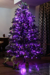 LED Ziemassvētku iekštelpu virtene / violets / 200 LED diodi / 14W / 8 režīmi / 15.3m / IP44 / savienojamā / 19-530 :: LED Ziemassvētku virtenes