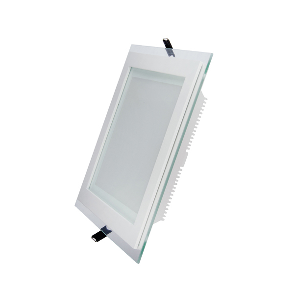 LED iebūvējams panelis Glass LENA-SQ / 12W / 4000K / 1140Lm / 6970233835646 / 02-1222