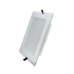 LED iebūvējams panelis Glass LENA-SQ / 12W / 4000K / 1140Lm / 6970233835646 / 02-1222 :: Iebūvējamie paneļi ( Kvadrāta forma)