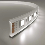 Elastīgs / lokāms / virsapmetuma / dizaina / arhitektūras anodēts alumīnija profils BEZ STIKLA LED lentei ģipškartona plāksnēm, flīzēm, mēbelēm utt. / HB-18X6M / 3m x 18mm x 6mm / 2000002006190 / 05-774 :: LED alumīnija profili LED lentēm / OUTLET