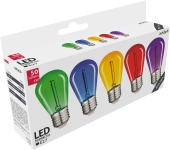 LED spuldzes KOMPLEKTS Decor Filament E27 / 0,6W / Daudzkrāsainas / 50lm / Avide / 5999097926186 / 10-157 :: E27
