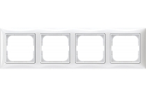 Rāmītis 4-v balts ar ieliktni Basic / ABB / 4011395090947 / 13-384 :: Slēdžu un rozešu rāmīši