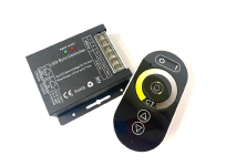 Divkrāsainas LED lentes kontrolieris ar pulti / CCT Touch / 12V-24V / 10A / Visional / 4752233004893 / 05-030 :: Vienkrāsainie / divkrāsainie kontrolieri 