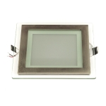 LED iebūvējams panelis Glass / 12W / 4000- 4500 K / 660Lm / 4779041461090 / 02-219 :: Iebūvējamie paneļi ( Kvadrāta forma)