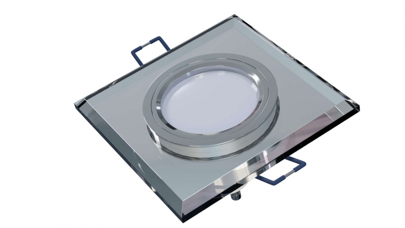 LED recessed panel / spotlight / excl. GU10/MR16 / white / 90x25x8mm / 5903175317995 / 03-781