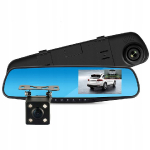 Video reģistrātors ar G-Sensor Spogulis / iWear GT5 2in1 Auto DVR / priekšā + aizmugurē / 1080p / HD / 170° / 4.3'' LCD displejs / 4752128067002 :: Auto videoreģistratori / DVR