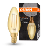 OSRAM LED Filamenta spuldze E14 / 1.5W / 120Lm / 300° / 2400K / WW - silti balts / 4058075293205 / 20-0301 :: E14 Filament