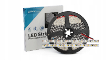 LED Lenta / LED virtene 3528 / 120 Led/m / 12V / IP65 / 3000K / WW - silti balts / 5907775754259 :: LED lentes silti balta krāsā