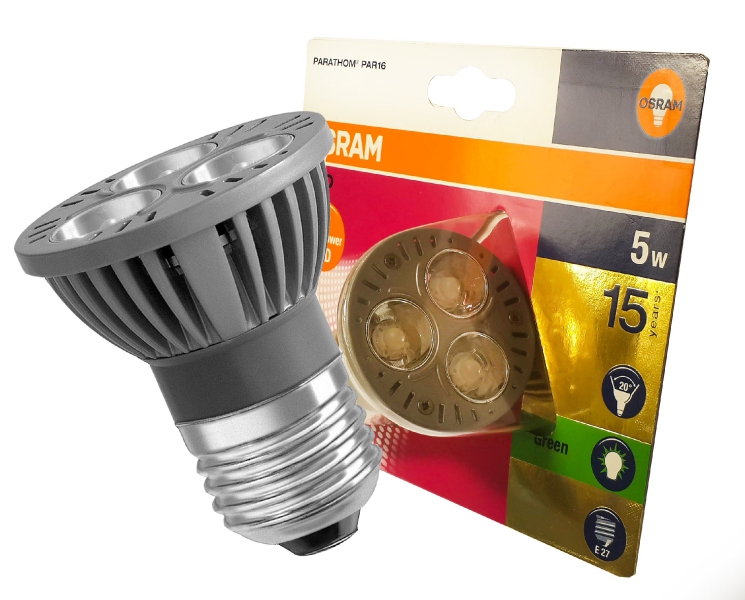 OSRAM LED spuldze E27 / 5W / 20° / zaļa / 4008321924865 / 20-0151