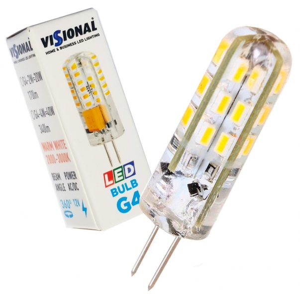 LED лампа G4 / 2.5W / 250Lm / 3000K / Теплый белый / VISIONAL / 4752233001991 / 01-399