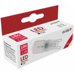 LED spuldze G9 / 2.5W / 3000K / 180Lm / WW - silti balta / flat / Avide / 5999097915982 / 10-1641 :: G9 - 220V