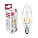 LED spuldze Filament Candle 7W / E14 / 360° / WW  / 870Lm / 2700K / Аvide / 5999097918587 / 10-185 :: E14
