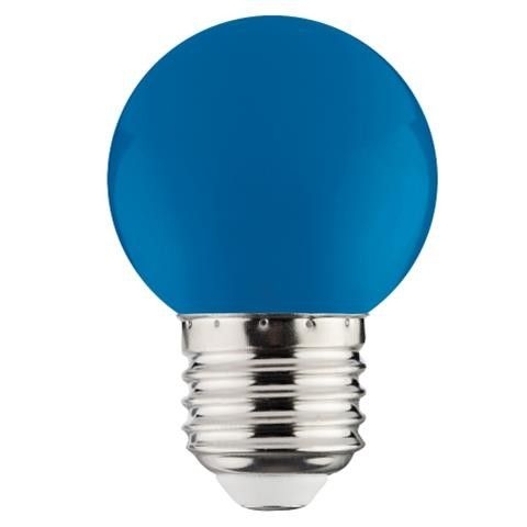 LED Лампа  E27 / 1W / СИНЯЯ / COLOR BULB RAINBOW / Horoz Electric / 8680985533650 / 10-109