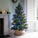 LED Ziemassvētku iekštelpu virtene ar kristāliem / RGB - daudzkrāsaina / 300 LED diodi / 21.5m / IP44 / savienojamā / 12.85W / 19-551