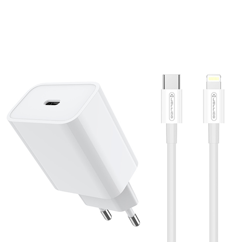 Fast charging power adapter with USB-C (Type-C) - Lightning cable / 6973771104106 / 07-726