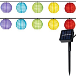 Spuldžu virtene uz saules baterijām 3M / 10 bumbiņas / 2V / IP44 / Daudzkrāsaina / 5902802921604 :: LED dārza dekors