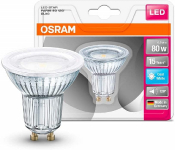 OSRAM LED spuldze GU10 / 6.9 W / 4000K / 120° / 4058075815599 / 20-1055 :: LED spuldzes. AKCIJA!
