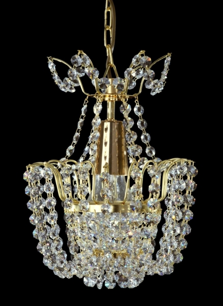 Pēc pasūtījuma!  Kristāla lustra / griestu lampa / Čehijas augstākās kvalitātes kristāla / Art. 111 000 001 GOLD