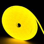 Ārtelpu LED neona lente / NEON / Ø 14mm / 100m rullis / IP65 / 10W/m / 120LED/m / SMD2835 / dzeltena / 220-240V / 4752233011242 / 05-154 :: Neona LED lente / NEON