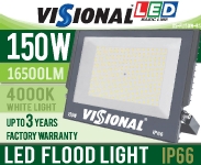 LED ĀRA PROŽEKTORS 150W VISIONAL BASIC Line / 16500lm / IP66 / 4000K / 4751027178536 / 03-480 :: LED prožektori 120-500W = 1200-1500W halogen