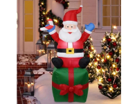 Piepūšamais Ziemassvētku vecītis ar LED apgaismojumu / 180cm / 8,4W / 2000509534875 / 19-618 :: Piepūšamās Ziemassvētku āra dekorācijas