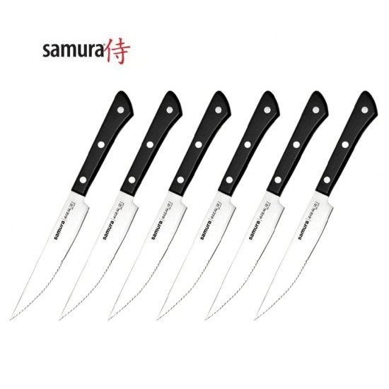 Samura HARAKIRI Set of steak knives (6 pcs.) / 219mm / Utility / 40-118 / 4751029323545