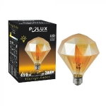 LED spuldze 3D / E27 / Z110 / 4W / 450lm / 2700K / filament / Amber Diamond A / 5901508308863 / 01-253 ::  E27 Filament