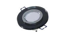 LED iebūvējams panelis / gaismeklis spotlight ROVO RD - apaļš / stikls / melns /  90 x 25 x 8 mm / 5903175318022 / 03-783 :: Iebūvējami paneļi (Apaļa forma)