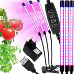 LED gaismeklis priekš augiem / Fito gaismeklis / 5V / 27W / 60LED / 50-60 Hz / 265x 20 mm / 220V+USB / 2000002005469 / 04-249 :: Fito paneļi un gaismekļi