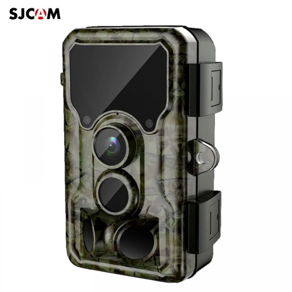 SJCAM M50 Охотничья камера / 24 MP Высокое разрешение / Двойной ИК-датчик / Супер ночное видение / IP65 / Инфракрасные фонари 38 шт. / Расстояние теплового обнаружения 12 м / 8 батареек AA / woodland green / 6972476160899