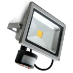 LED āra prožektors ar kustības sensoru PIR / 30W / IP65 / 2700Lm / 6000K / CW - auksti balts / 03-461 :: LED prožektori 30W = 300W halogen
