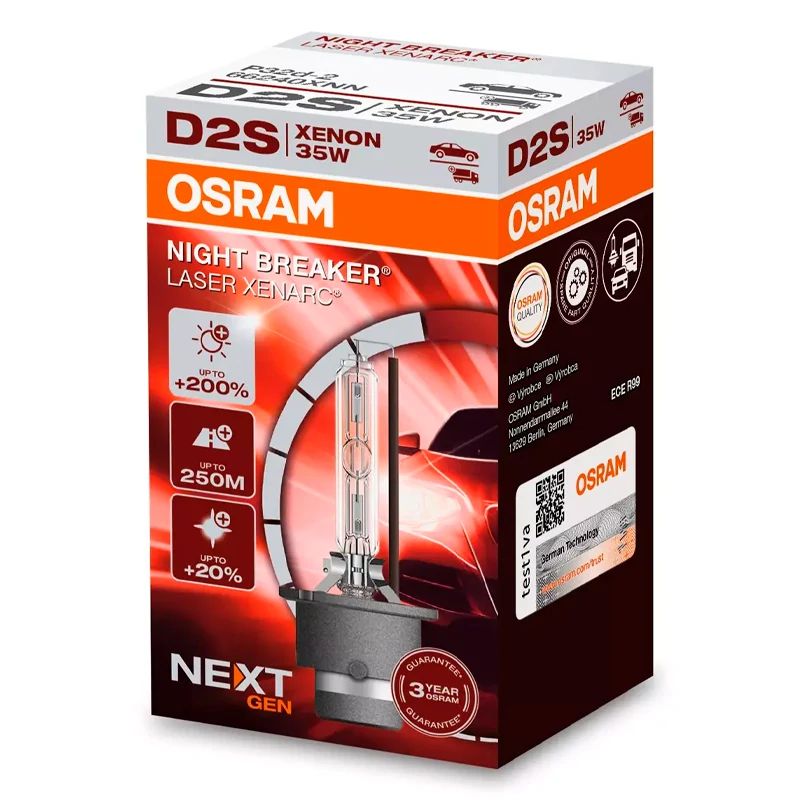 OSRAM D2S ksenona spuldze XENARC NIGHT BREAKER LASER (Next Gen)